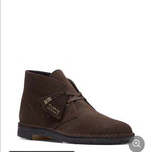 Clarks, Mens Desert Boot Brown Suede